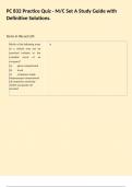 PC 832 Practice Quiz - M&sol;C Set A Study Guide with Definitive Solutions&period;