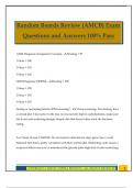 Random Boards Review &lpar;AMCB&rpar; Exam Questions and Answers 100&percnt; Pass