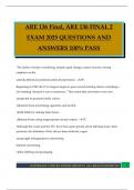 ARE 136 Bundled Exams 2025 Questions and Answers 100&percnt; Pass Guaranteed