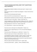 TEXAS ROADHOUSE REAL BAR TEST QUESTIONS AND ANSWERS