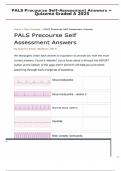 PALS Precourse Self-Assessment Answers &raquo; Quizzma Graded A 2025