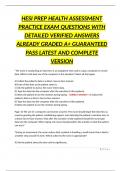 ADULT HEALTH 2 HESI ACTUAL EXAM QUESTIONS AND CORRECT ANSWERS