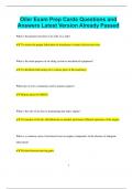 Oiler Exam Prep Cards Questions and Answers Latest Version Already Passed