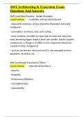 AWS Architecting & Ecosystem Exam Questions And Answers&period;docx