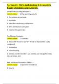 Section 21v AWS Architecting & Ecosystem Exam Questions And Answers&period;docx