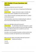 AWS Module 9 Exam Questions And Answers&period;docx