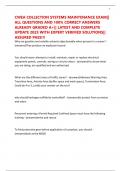 CWEA COLLECTION SYSTEMS MAINTENANCE EXAM&vert;&vert; ALL QUESTIONS AND 100&percnt; CORRECT ANSWERS ALREADY GRADED A&plus;&vert;&vert; LATEST AND COMPLETE UPDATE 2025 WITH EXPERT VERIFIED SOLUTIONS&vert;&vert; ASSURED PASS&excl;&excl;&excl;