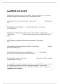  Aviation S1 Exam Questions And Correct Answers 100&percnt; Verified&period;