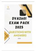 DVA2601 EXAM PACK 2025 &lpar;QUESTIONS WITH ANSWERS&rpar;