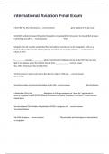 International Aviation Final Exam Questions With Answers Fully Solved&period;