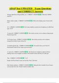 ADAP  Bundled Exam Questions WITH  CORRECT Answers