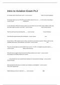 Intro to Aviation Exam Pt&period;2 Complete And Verified Answers Graded A&plus;&period;