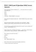 PSYC 3140 Exam II Questions With Correct Answers