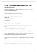 PSYC 3140 Midterm Exam questions with correct answers