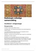 Radiologie volledige samenvatting