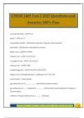 CHEM 1465 Test 2 2025 Questions and Answers 100&percnt; Pass