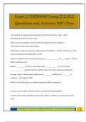 Exam 2 CHEM4040 Tsang 27&period;2-25&period;2 Questions and Answers 100&percnt; Pass
