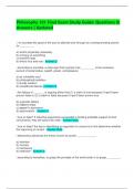 Philosophy 101 Final Exam Study Guide&colon; Questions & Answers &vert; Updated  