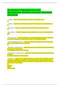 Introduction to Philosophy Final Exam &lpar;StraighterLine&rpar;&colon; Questions & Answers&colon; Guaranteed APlus Guide 
