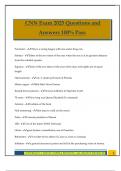CNN Exam 2025 Questions and Answers 100&percnt; Pass