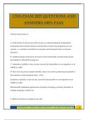 CNN EXAM 2025 QUESTIONS AND ANSWERS 100&percnt; PASS