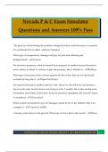 Nevada P & C Exam Simulator Questions and Answers 100&percnt; Pass
