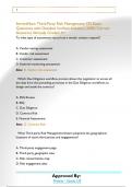 ServiceNow Third-Party Risk Management CIS Exam Questions with Detailed Verified Answers &lpar;100&percnt; Correct  Answers&rpar; &sol;Already Graded A&plus;