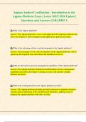Appian Analyst Certification - Introduction to the Appian Platform Exam &vert; Latest 2025&sol; 2026 Update &vert; Questions and Answers &vert; GRADED A