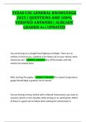 TEXAS CDL GENERAL KNOWLEDGE 2025 &vert; QUESTIONS AND 100&percnt; VERIFIED ANSWERS &vert; ALREADY GRADED A&plus;&vert; UPDATED