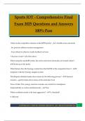 Sports IOT - Comprehensive Final Exam 2025 Questions and Answers 100&percnt; Pass