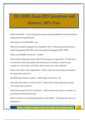 ISO 45001 Exam 2025 Questions and Answers 100&percnt; Pass
