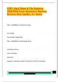 CHFI&colon; Hard Disks & File Systems  2025&sol;2026 Exam Questions Marking  Scheme New Update &vert; A&plus; Rated