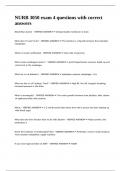 NURB 3050 exam 4 questions with correct answers