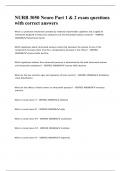 NURB 3050 Neuro Part 1 & 2 exam questions with correct answers 