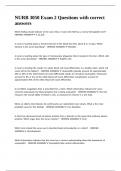 NURB 3050 Exam 2 Questions with correct answers