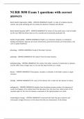 NURB 3050 Exam 1 questions with correct answers