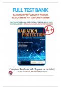 Test Bank For Radiation Protection in Medical Radiography 9th Edition by Sherer Chapter 1-14