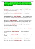 Nurs 615 Pharm Exam 1 - Maryville 147questions and answers 100&percnt;Correctly verified answers latest update 2025 RATED A&plus;