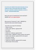 PA STATE AUTO INSPECTION EXAM &sol;2O25&sol;2026 ACTUAL  COMPLETE REAL EXAM QUESTIONS AND CORRECT  DETAILED ANSWERS &lpar;VERIFIED ANSWERS &rpar; RATED A&plus;  LATEST &vert; 2025&sol;2026 BRAND NEW&excl;&excl;