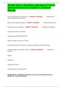 NR-603-Week 1-Headaches Questions & Correct and Verified Answers&period; Graded A&plus;&comma; Exams of Nursing