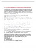 NPTE Practice Exam 560 Questions with Verified Answers&comma;100&percnt; CORRECT