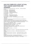 AVIA 102 COMPLETE LATEST ACTUAL TEST 2 BASED QUESTIONS AND ANSWERS