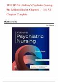 TEST BANK - Keltner&rsquo;s Psychiatric Nursing&comma; 9th Edition &lpar;Steele&rpar;&comma; Chapters 1 - 36 &vert; All Chapters Complete  9780323791960