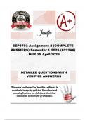 SEP3702 Assignment 2 &lpar;COMPLETE ANSWERS&rpar; Semester 1 2025 &lpar;622248&rpar; - DUE 15 April 2025&semi; 100&percnt; correct solutions and explanations&period;