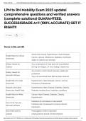 LPN to RN Mobility Exam 2025 update&vert; comprehensive questions and verified answers &lpar;complete solutions&rpar; GUARANTEED&period; SUCCESS&vert;GRADE A&plus;&excl;&excl; &lpar;100&percnt; ACCURATE&rpar; GET IT RIGHT&excl;&excl;