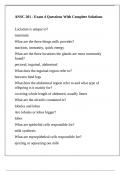 ANSC 201 - Exam 4 Questions With Complete Solutions