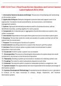 CBIS 3210 Test 1 Final Exam Review Questions and Correct Answers  Latest Updated 2025&sol;2026