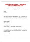 BUAL 2650 Gupta Exam Questions Latest Update Exam Questions with 100&percnt; Correct Answers &vert; Latest Version &lpar;2025&sol;2026&rpar; Expert Verified