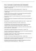 PHIL 100 EXAM 2 QUESTIONS AND ANSWERS