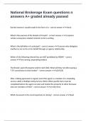National Brokerage Exam questions n answers A&plus; graded already passed